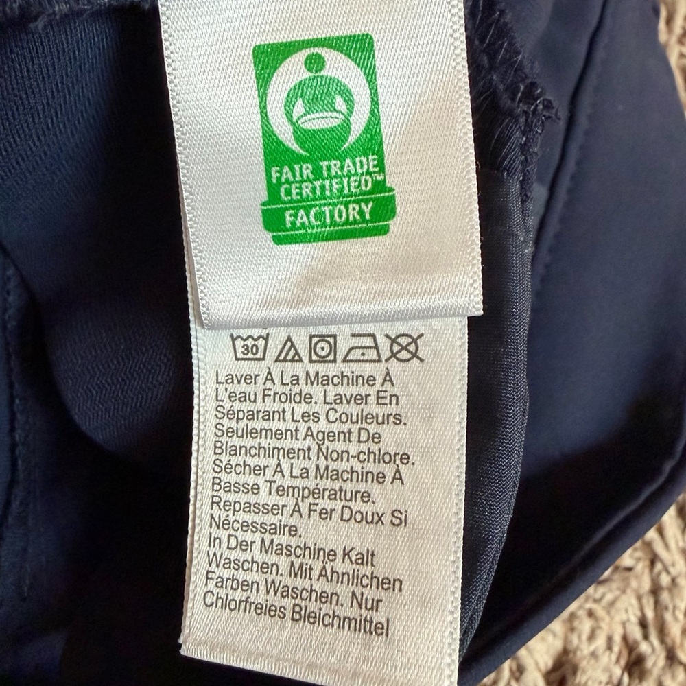 J. Crew Factory Jamie Pant with Elastic Waist Navy Blue Size 12 - Picture 10 of 14
